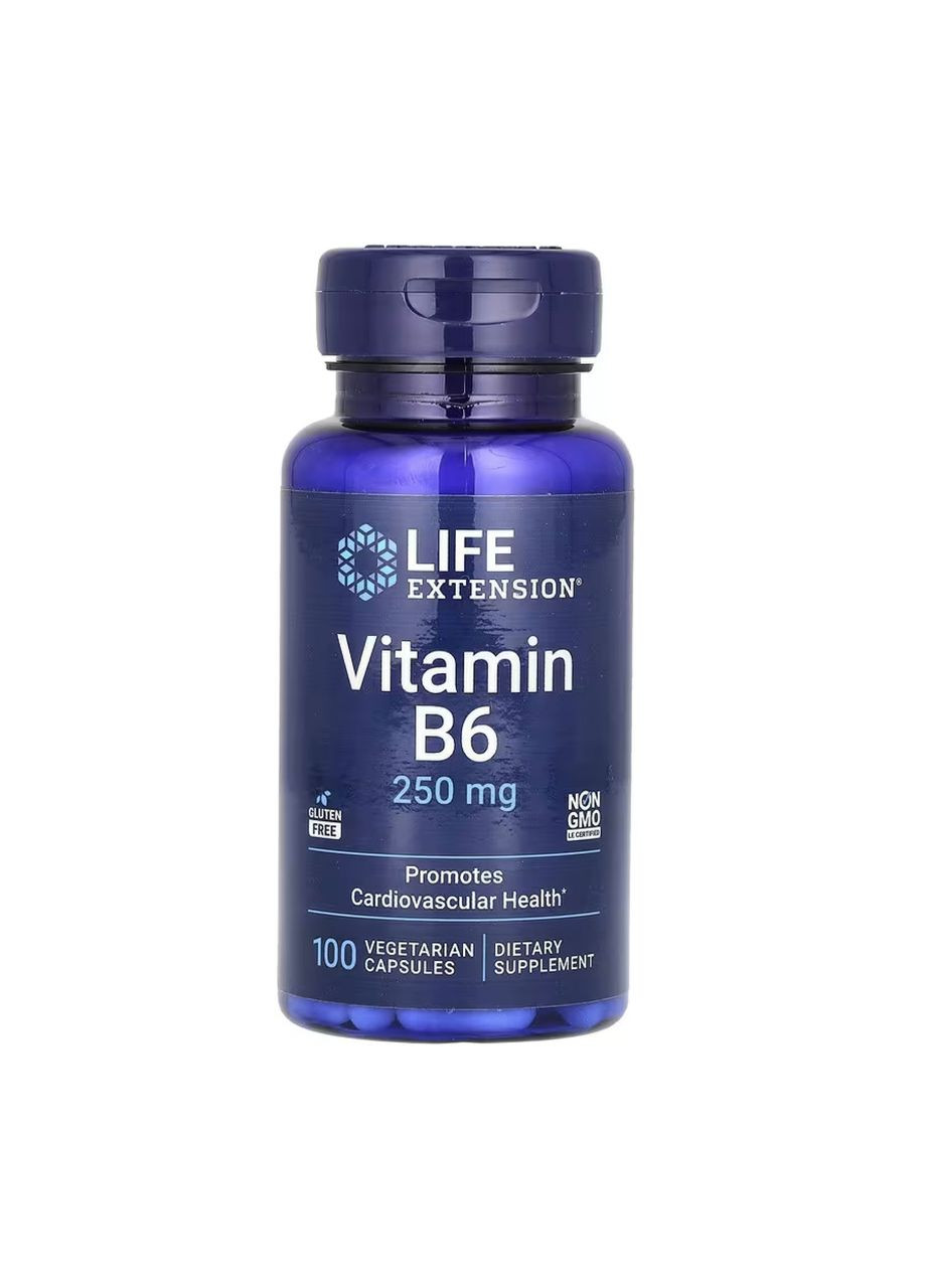 Vitamin B6 250 mg - 100 vcaps Life Extension (369396721)