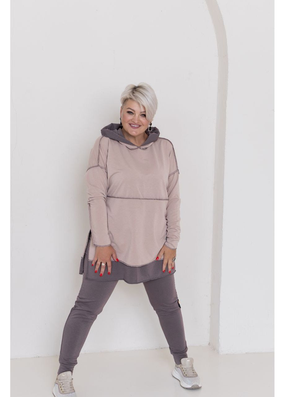 Жіночий прогулянковий костюм великого розміру "Зручність і стиль" | Розмірна сітка в GD/GL Модний простір (364966832)