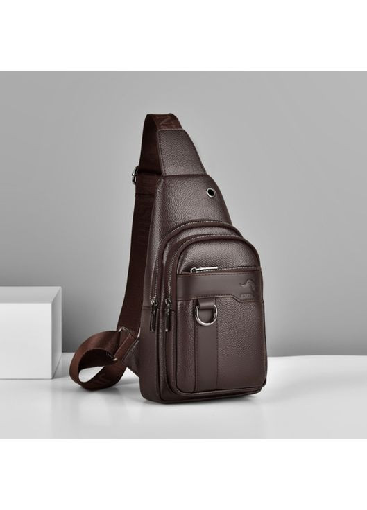 Мужские наручные часы Yazole кварцевые с кожаным ремешком черные и коричневые дляного образа и повседневного ношения ProDobro (363135403)