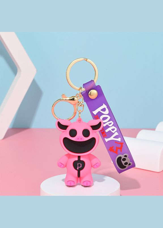 Улыбающиеся звери брелок Smiling critters Свинка Капризулька Хрюшка Пигги PickyPiggy игрушка брелок Poppy Playtime 6см Shantou (305695279)