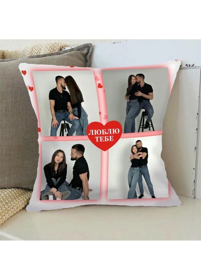 Подушка 3D Колаж кохання 4392_D 17850 35х35 см FlexDress (324691003)