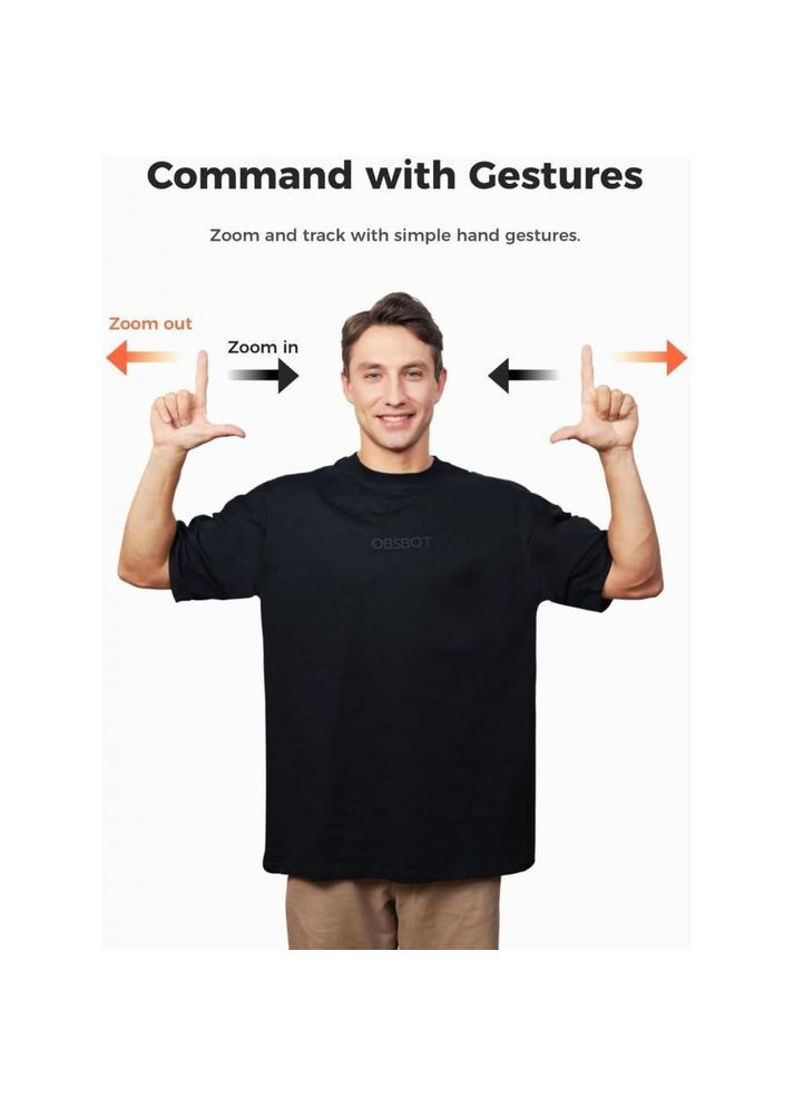 Вебкамера Tiny 2 Lite AI-Powered PTZ 4K Black (-TINY2-LITE) OBSBOT (314981142)