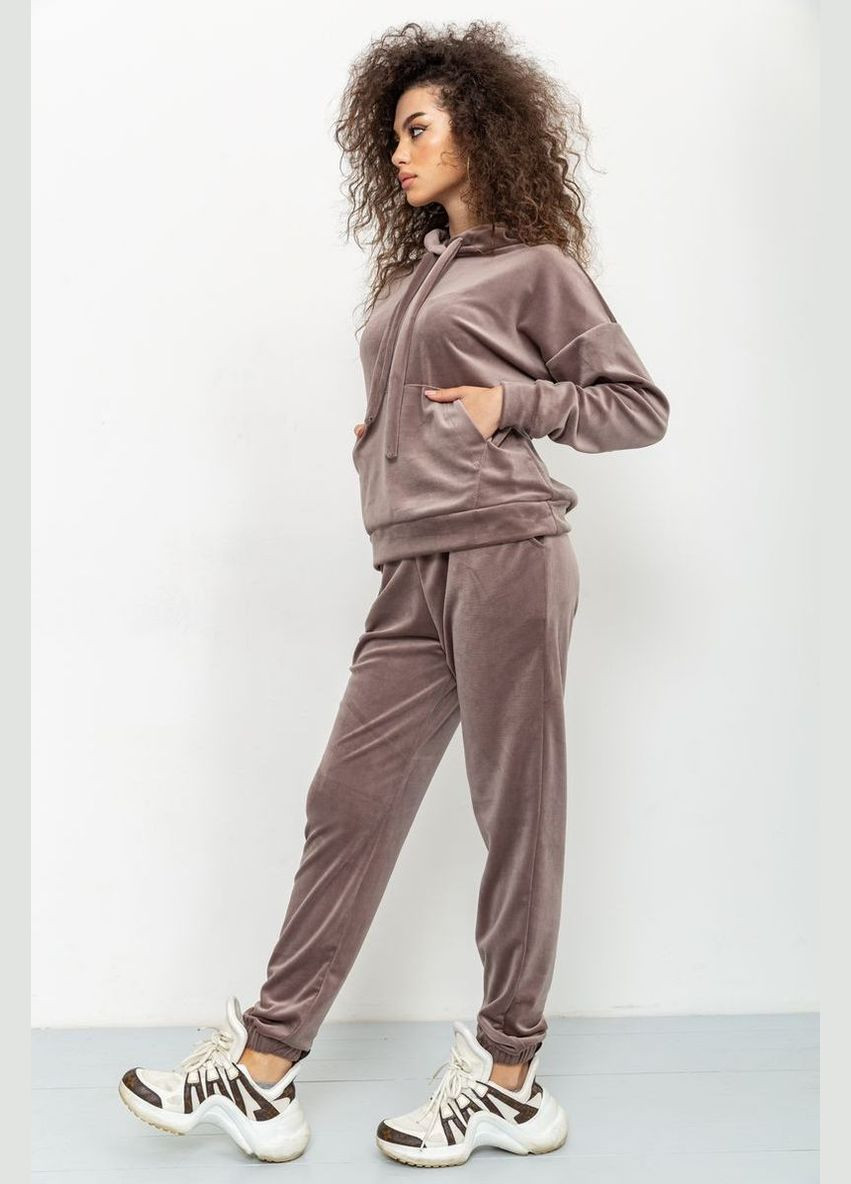 Спорт костюм жіночий велюровий, колір бузковий, Ager (292130912)
