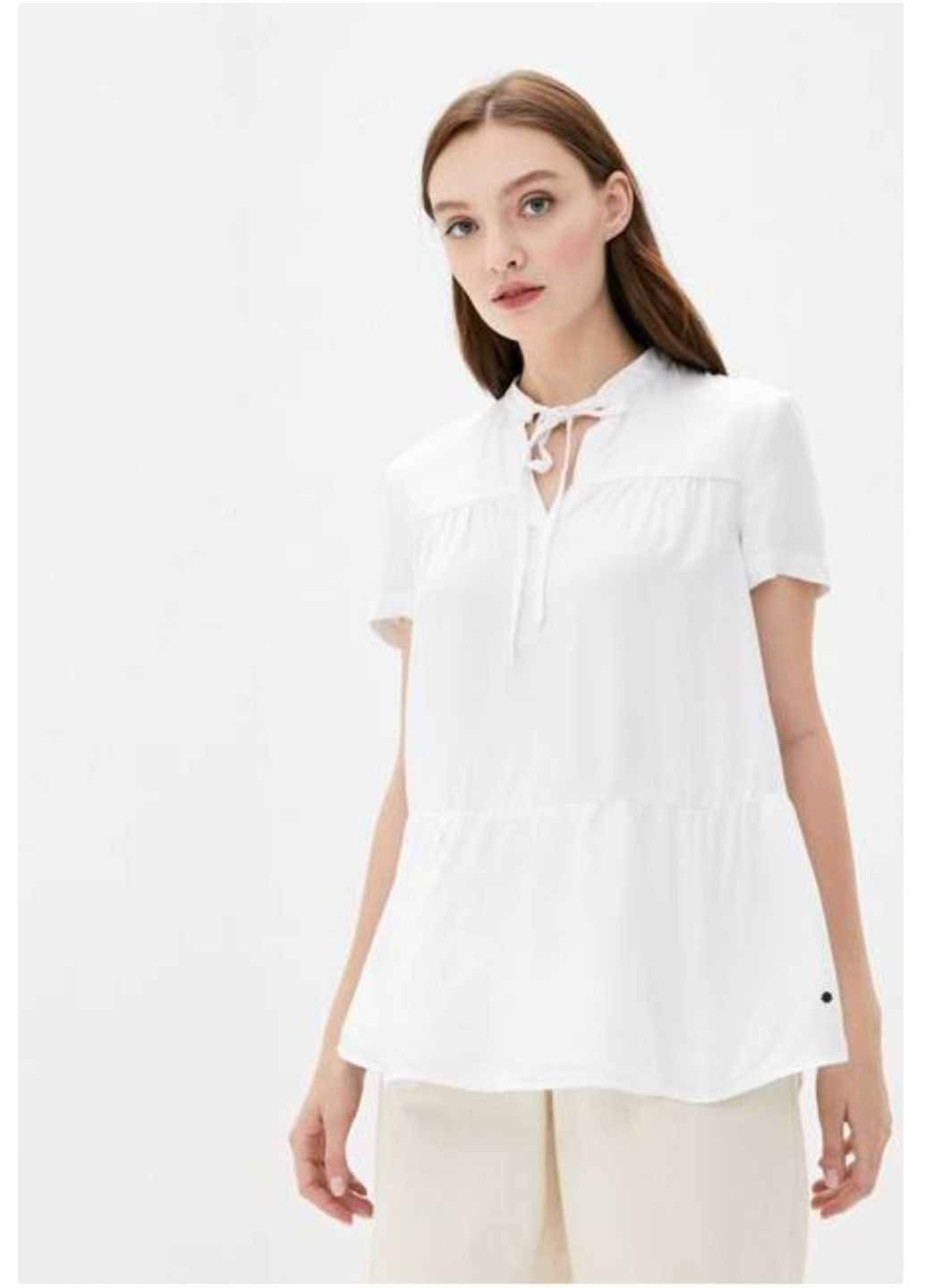 Белая летняя блузка s19-11006-201 Finn Flare