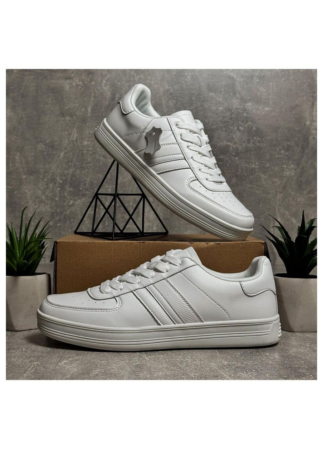 Белые демисезонные кроссовки мужские Stilli Force