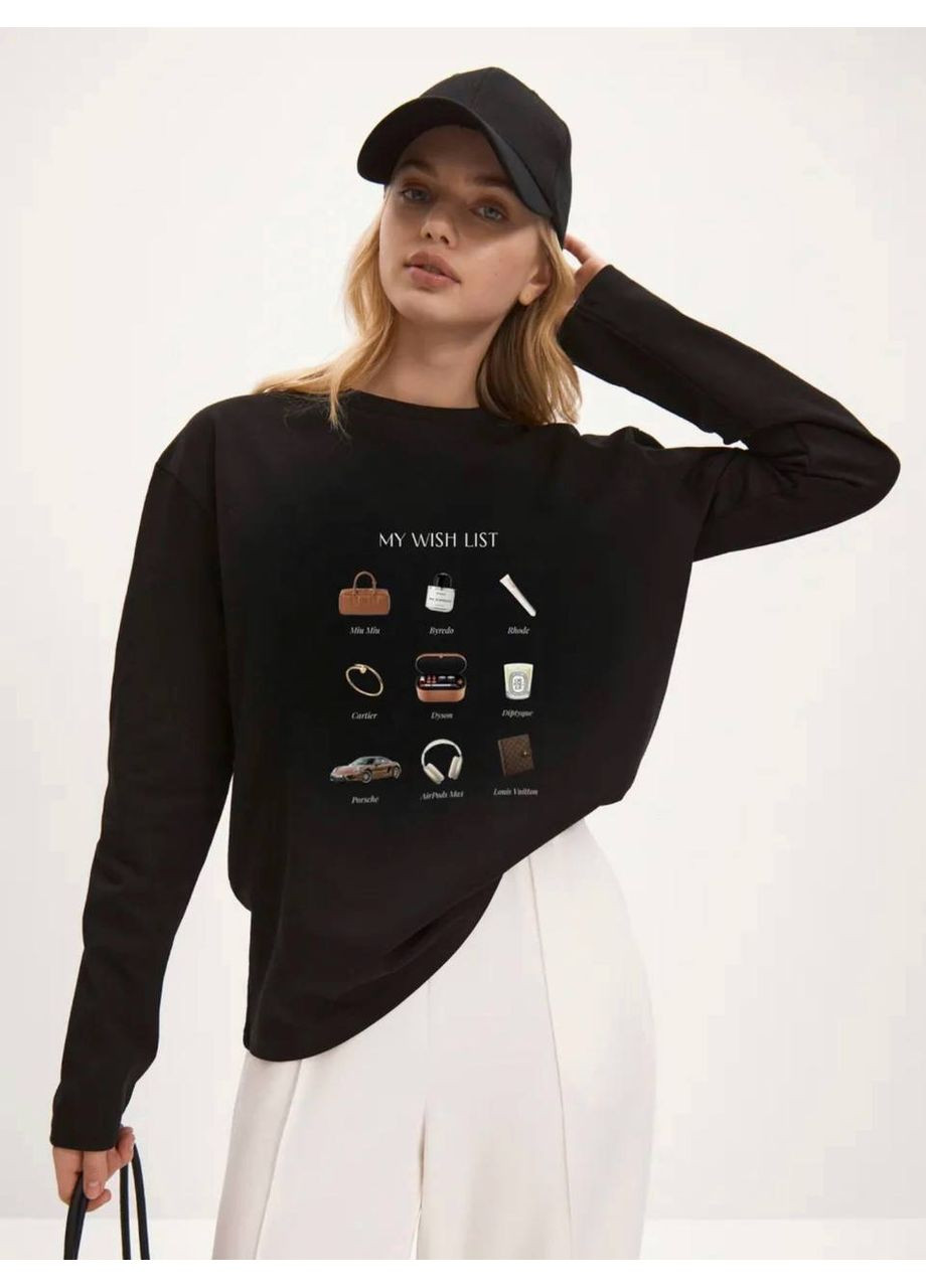 Лонгслів “Base Mood” — твоя ідеальна посадка кожен день — заміри в описі Vione (367075290)