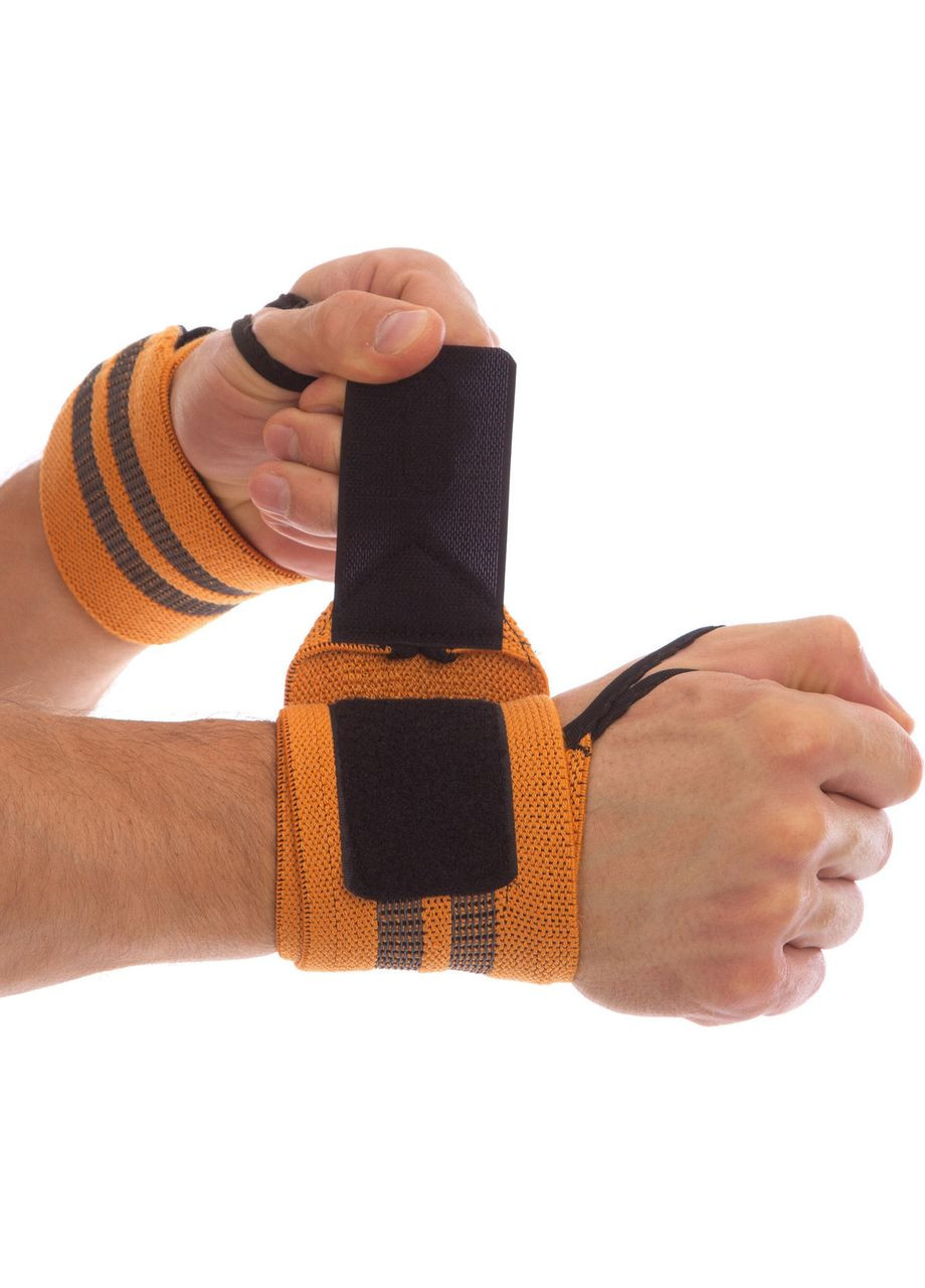 Бинты кистевые для жима (2шт) STRENGTH WRIST WRAPS MT-9188-3 (PL, эластан, р-р 51х8см, ) Mute (361439818)