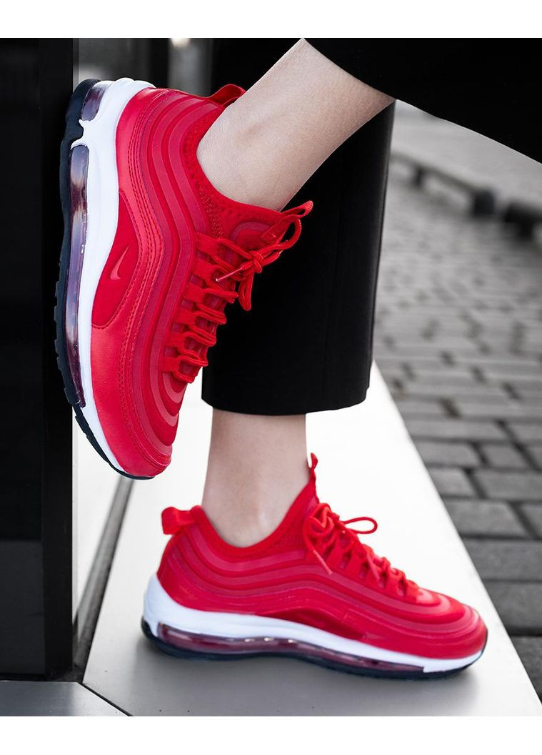 Червоні Осінні кросівки чоловічі nike air max 97 red найк аір макс 97 No Brand
