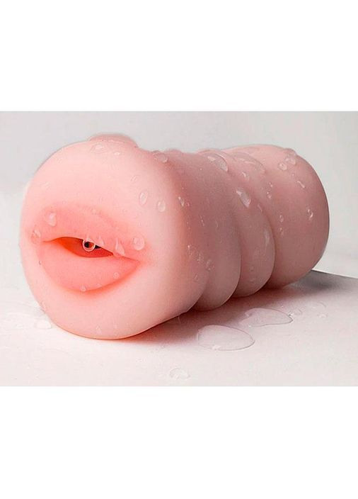 Мастурбатор Gelugee "Открытый ротик" - телесный No Brand (367624459)