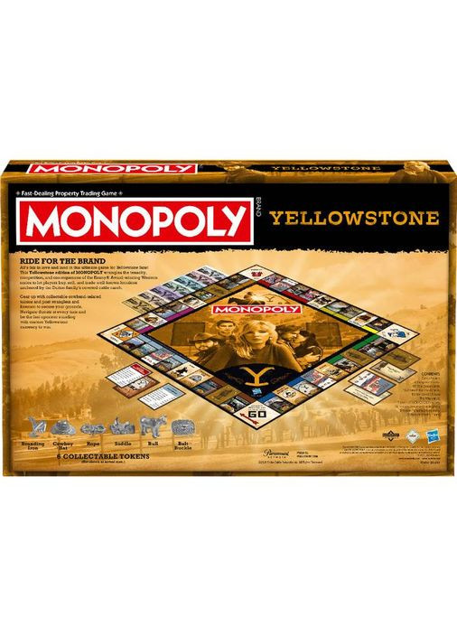 Настільна гра YELLOWSTONE Monopoly (WM04120-EN1-6) Winning Moves (370034357)