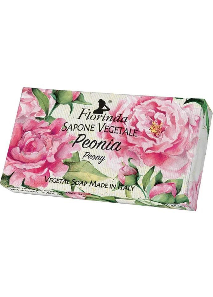 Мило натуральне Півонія, 100 г Florinda 695543 (366529025)
