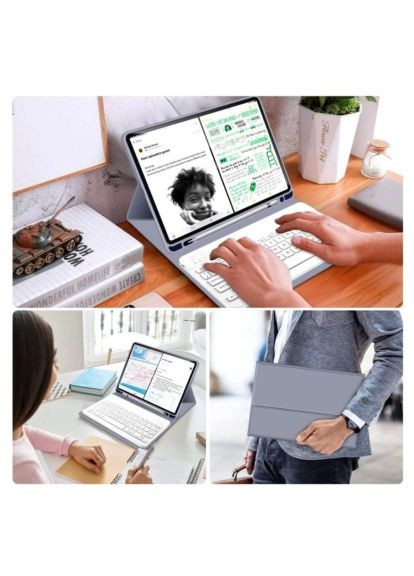 Чохол до планшета (712991) BeCover with keyboard Apple iPad Mini 6 2021 Purple (366697917)