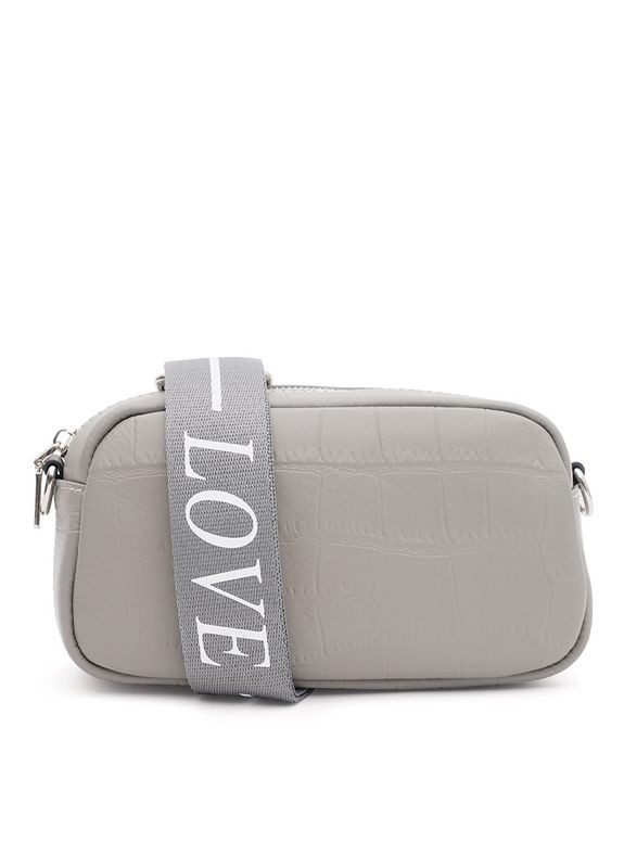 Сумка через плечо кросс-боди женская кожаная K1fb-59g1 Серый Keizer (302008080)