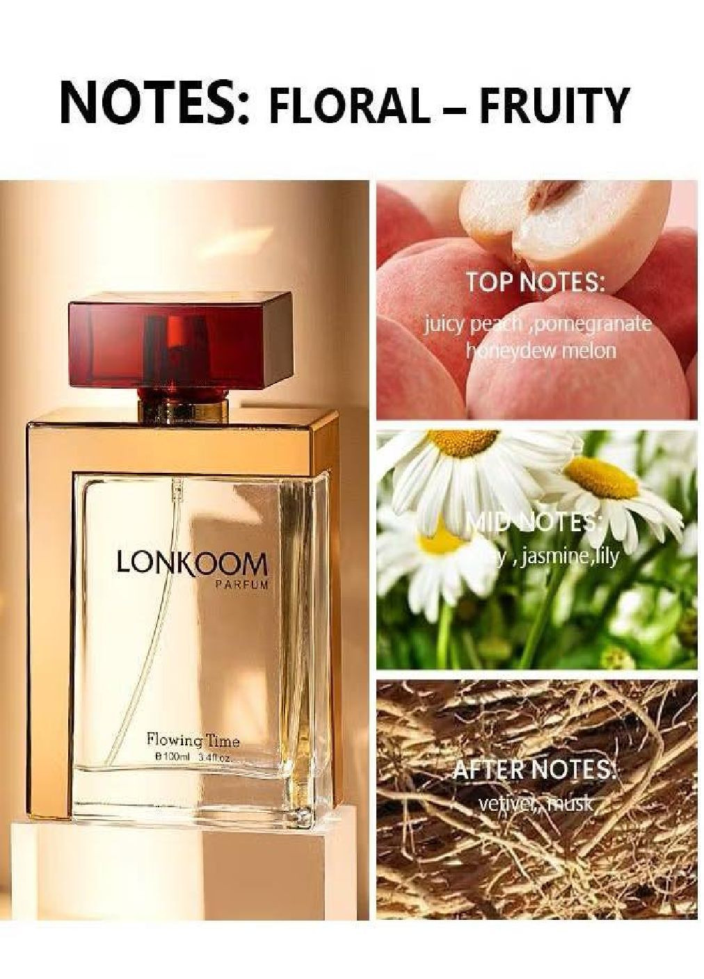 Парфуми жіночі Lonkoom Flowing Time No Brand (370777372)