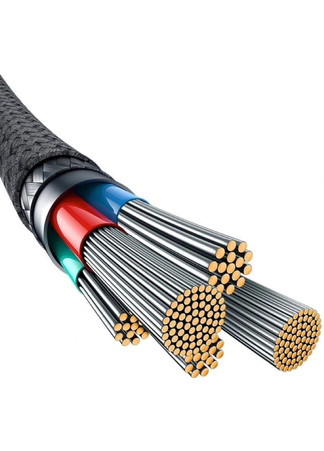 Кабель Unbreakable Series Fast Charging Data Cable Type-C to iP 20W 2m Cluster Black Baseus (380484499)