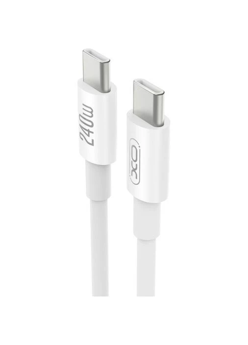 Кабель CB-240CC Type-C - Type-C 240W 1 м White (-CB-240CC-WH) XO (402623920)
