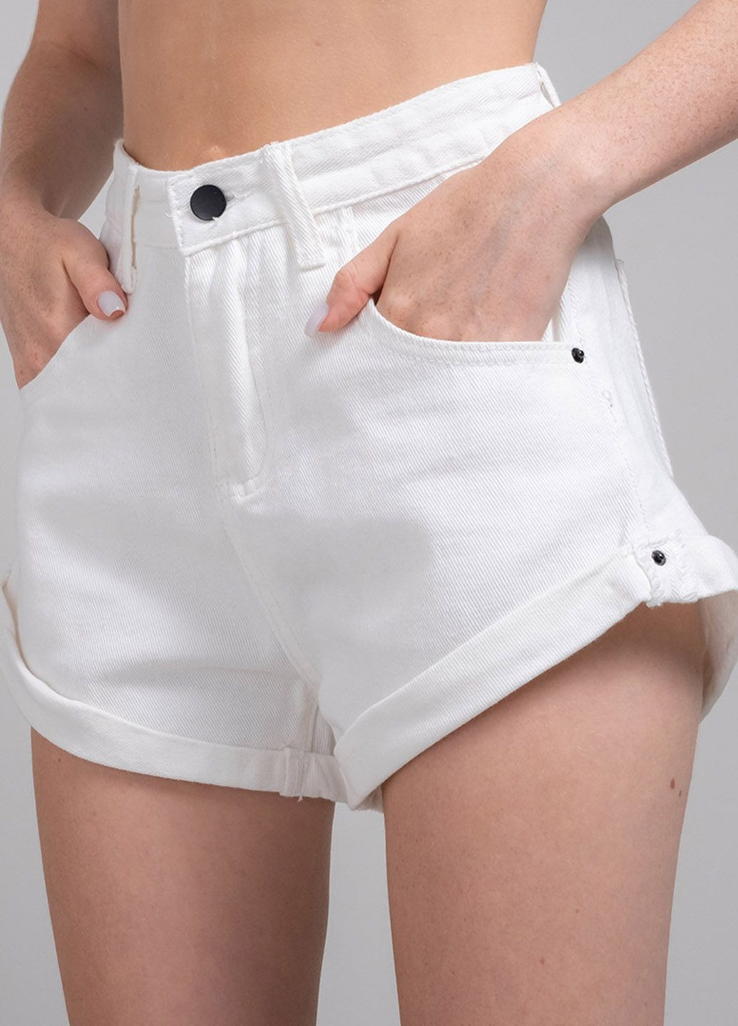 Шорти жіночі джинсові білі 200483 Power (266147148)