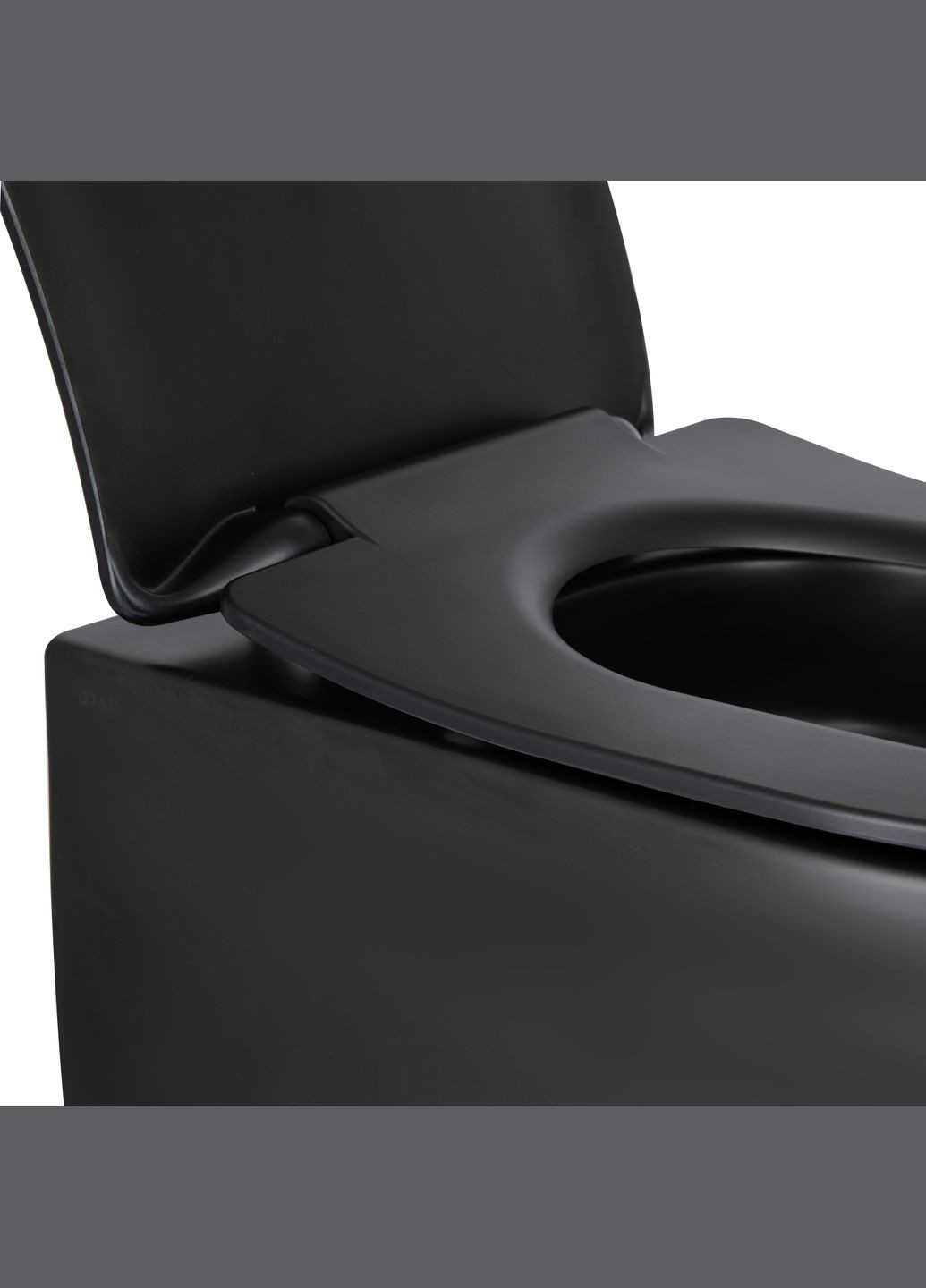 Унитаз подвесной Taurus безободковый с сиденьем Soft-close Qtap QT2433084EUQMB (341326593)