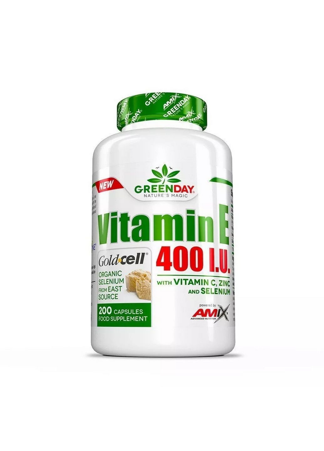 Вітаміни та мінерали GreenDay Vitamin E 400 IU Life+, 200 капсул Amix Nutrition (293339686)