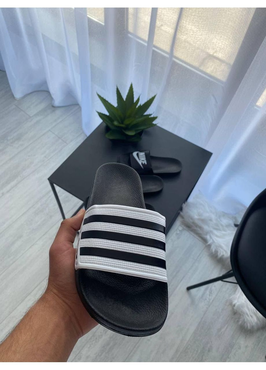 КРОССОВКИ ЖЕНСКИЕ ADIDAS BLACK WHITE 4 АДИДАС No Brand чёрные демисезоны (367175761)