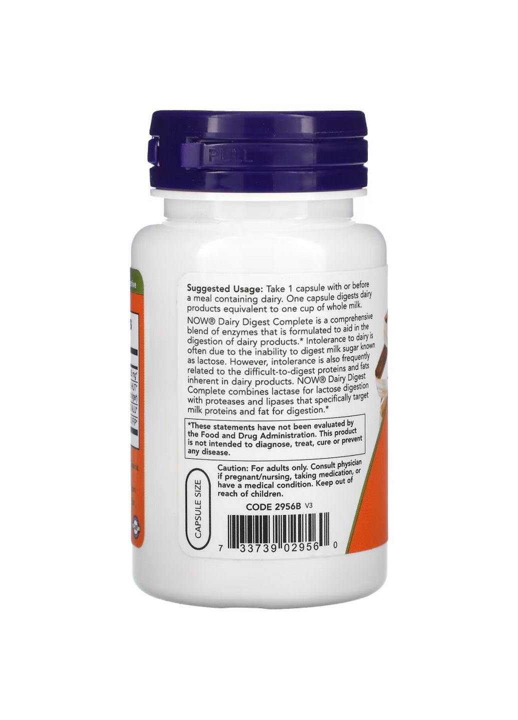 Пробиотики и пребиотики Dairy Digest, 90 вегакапсул Now (293341609)