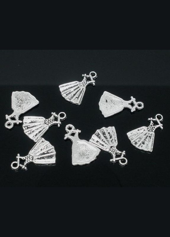 Подвески металлические Кулон платье одежда Античный серебро 19 мм x 13 мм Finding (333707909)