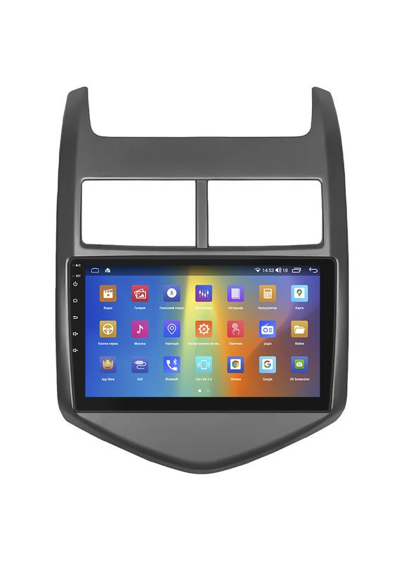 Штатна магнітола 9" для Chevrolet Aveo II 2011-2020 4/64Gb CarPlay 4G Wi-Fi GPS Prime Шевролет 5 шт. Lesko (336196104)