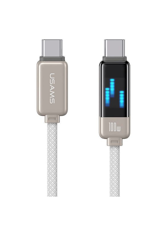 Кабель USB Type-C к USB Type-C / Провод шнур юсб тайп си на юсб тайп си для быстрой зарядки и передачи данных 1,2м Titanium USAMS (360637957)
