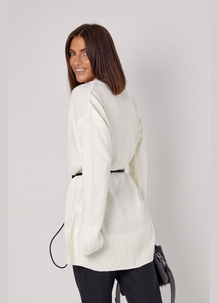 Женская вязаная туника oversize с разрезами по бокам Lurex (303056752)