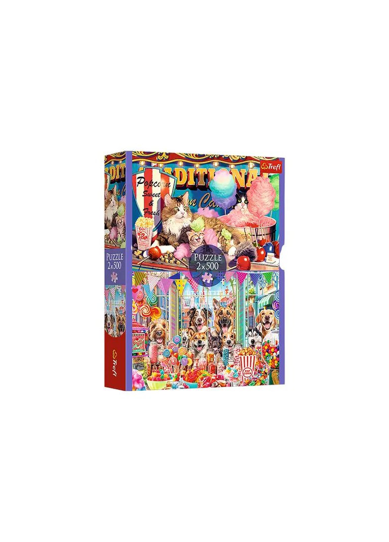 Настільна гра пазл 2в1 500 елементів картон в асортименті 37495 Trefl Паз7495 (370654364)