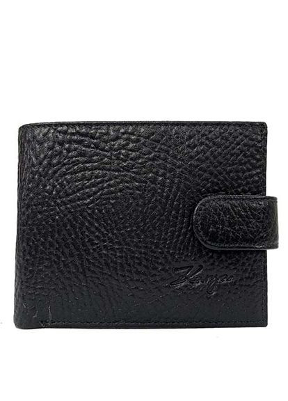 Чоловіче портмоне з натуральної шкіри чорного кольору Karya (336377981)