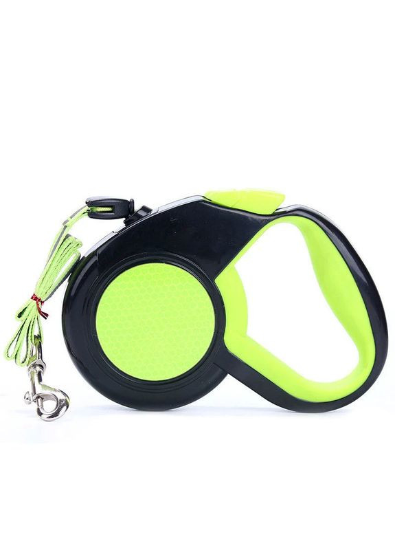 Повідець-рулетка для вигулу собак до 20кг/5м, трос, салатовий No Brand (368710940)