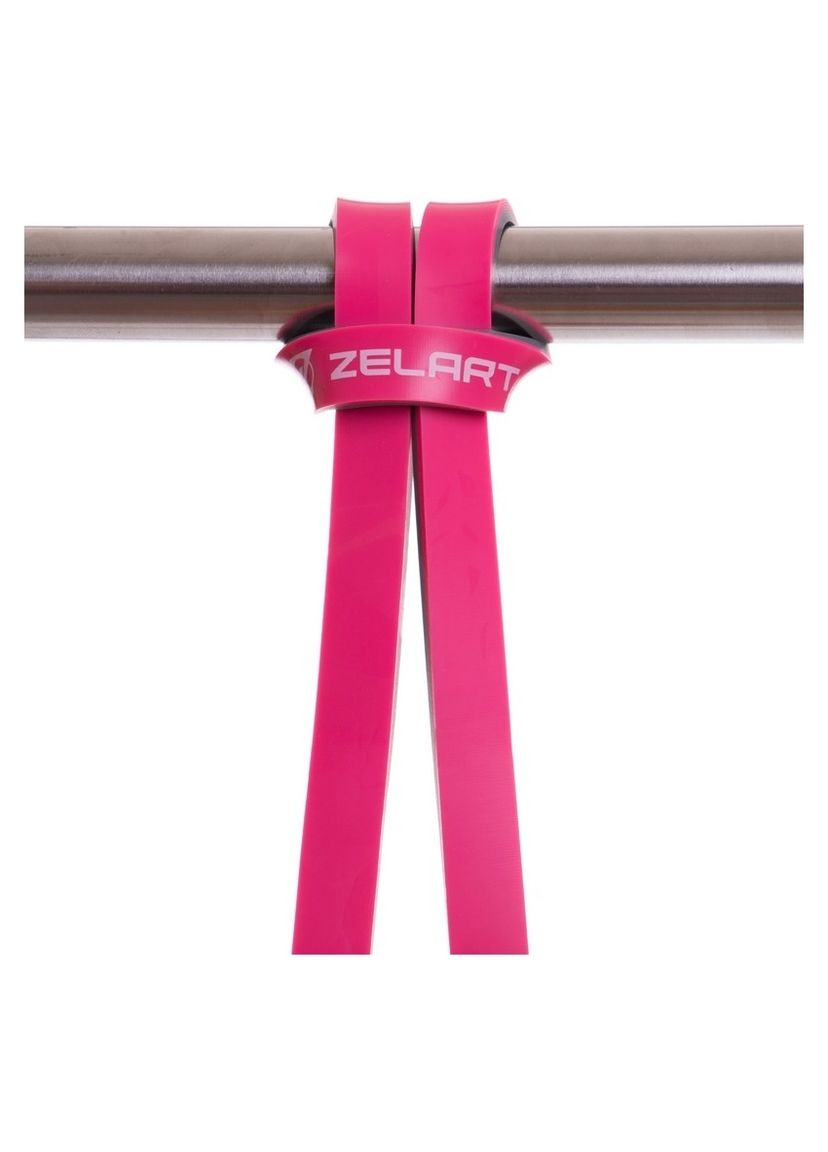 Гума для підтягувань двошарова FI-0911-2 DUAL (2080x13x4,5мм, жорсткість XXS), рожева (3516741) Zelart (315033151)