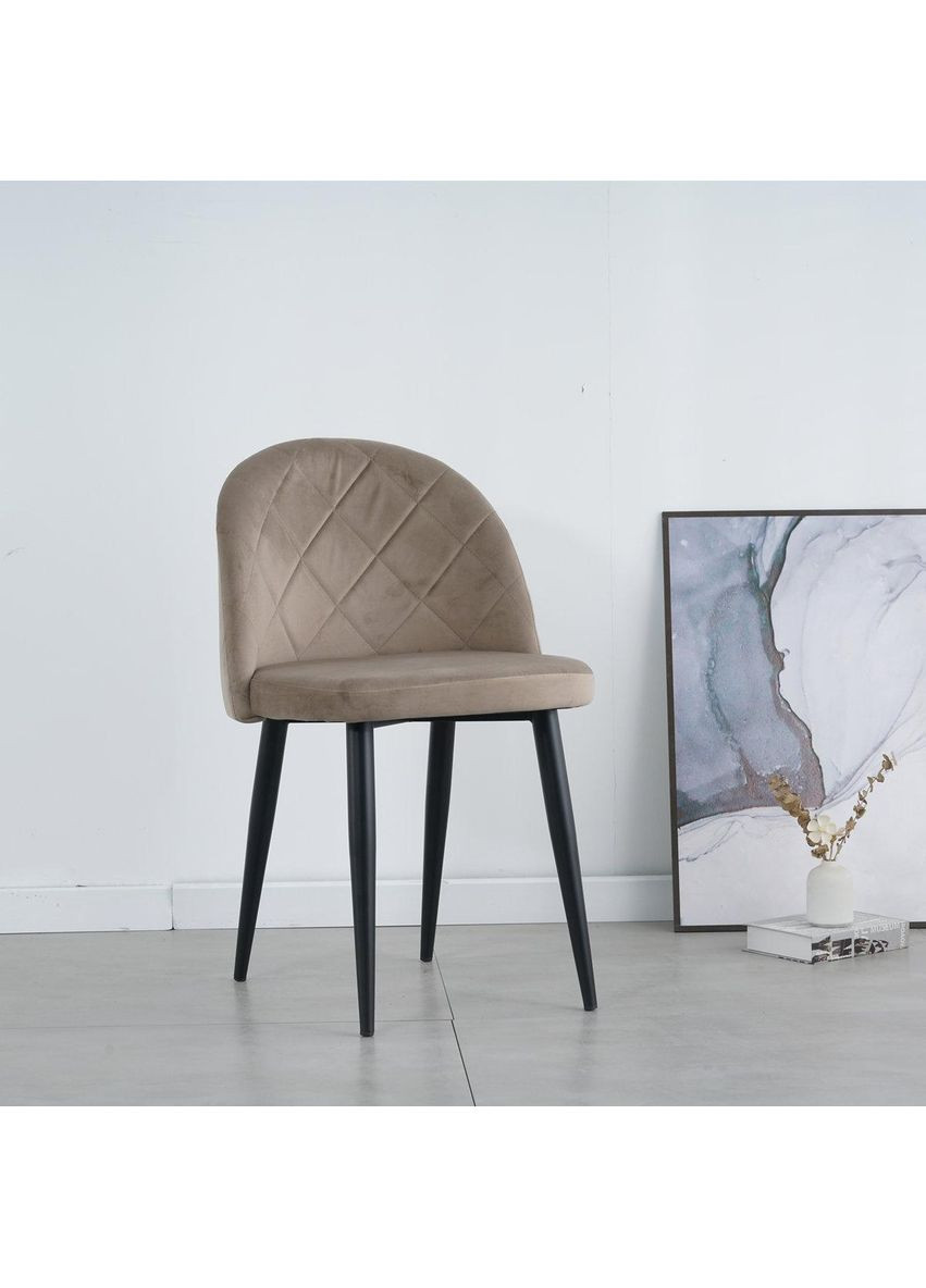 Стул LULU черный каркас/темный беж Intarsio (365461460)