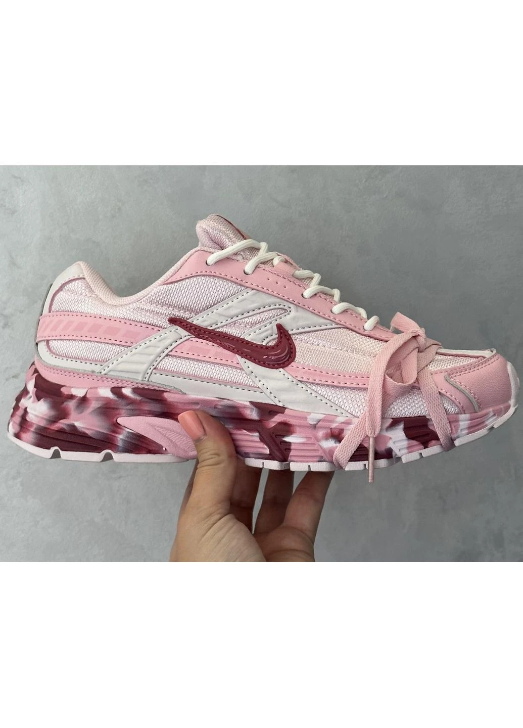 Рожеві літні кросівки nike initiator custom pink найк інітіатор рожеві No Brand