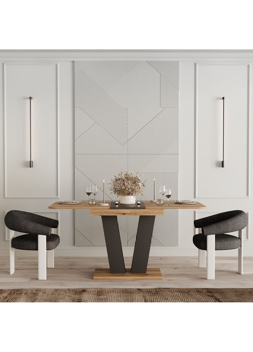 Стіл-трансформер Vendi 1400х750х800 Дуб Евок/Графіт Сірий (TB25100700000) Art In Head (337309059)