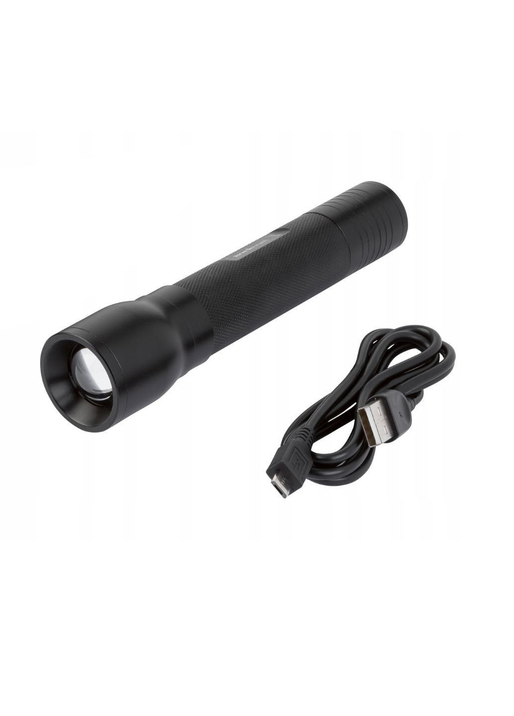 LED фонарик аккумуляторный с функцией Power Bank 14,2 см черный ROCKTRAIL (366081423)