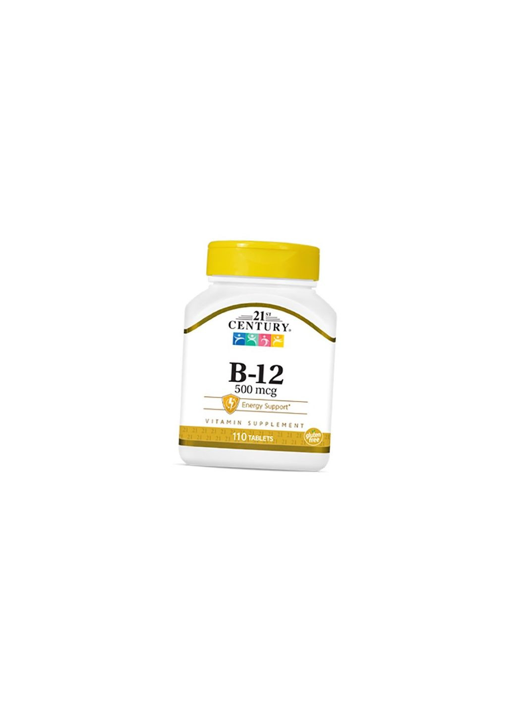 Витамин В12, Цианокобаламин, Vitamin B12 500, 110таб (36440057) 21st Century (293255142)