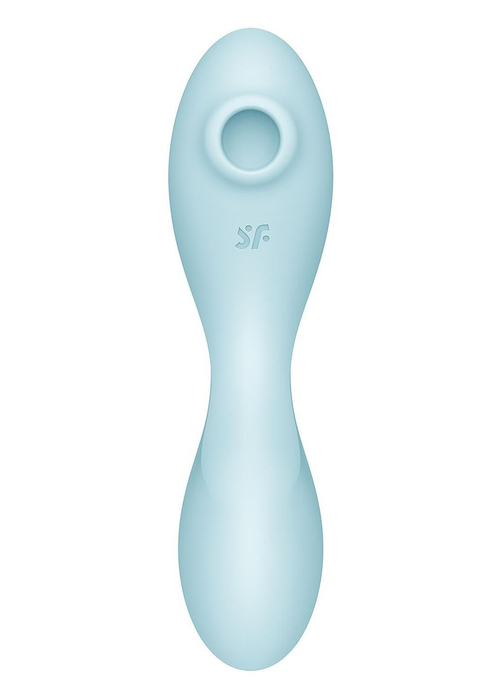 Вакуумний смарт-стимулятор із вібрацією Curvy Trinity 5 (Blue), керування зі смартфона - CherryLove Satisfyer (332209450)