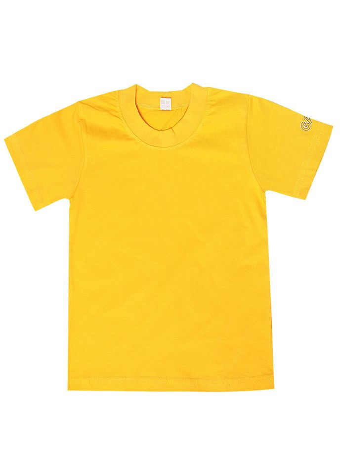 Желтая летняя детская футболка "спортик- нью" Габби
