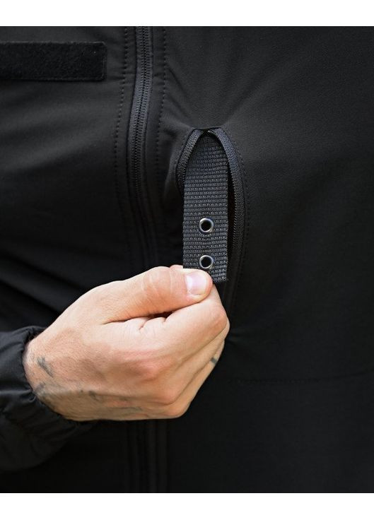 Тактическая мужская облегченная куртка черная No Brand (362571388)