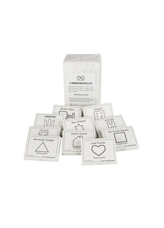 Набір головоломок Заморочек 1112, 12 штук Заморочка (367055797)