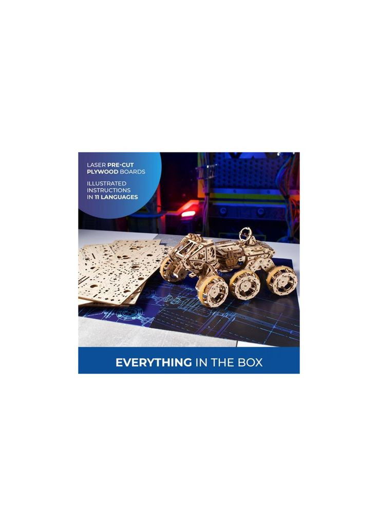 Конструктор механический Пилотный марсоход (m376612) UGEARS механічний Пілотований марсохід (367070167)