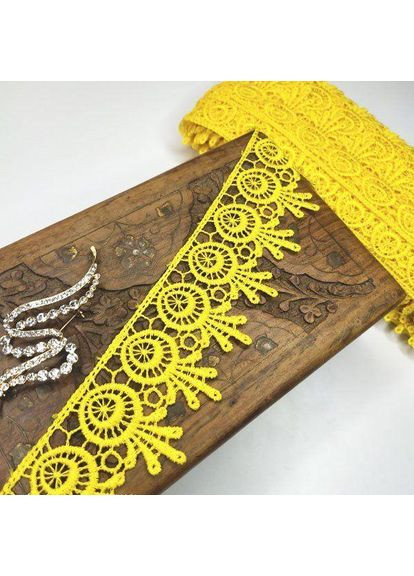 Кружево макраме 5 см (20 м) Цвет-желтый (26-H1931-10) Plus-plus (352747623)