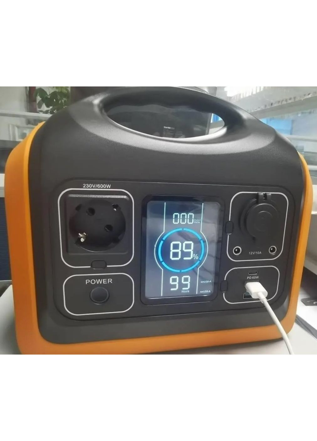 Портативная электростанция 600 Вт для аварийного питания 186000 мА/год LiFePO4 с солнечной панелью 10W (2104618939) No Brand (373004759)