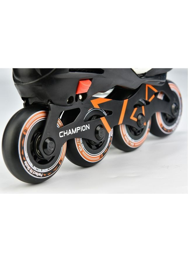 Ролики детские Champion Черный-Оранжевый Micro (278272808)