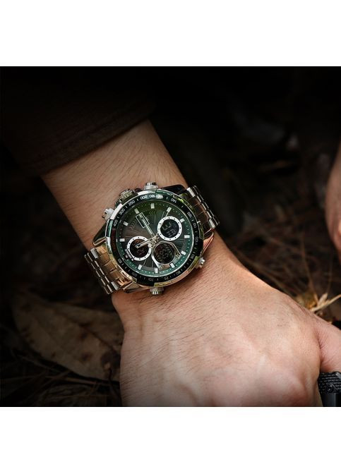 Наручний годинник чоловічий Fly Steel Сріблястий (3578) Naviforce (363318799)