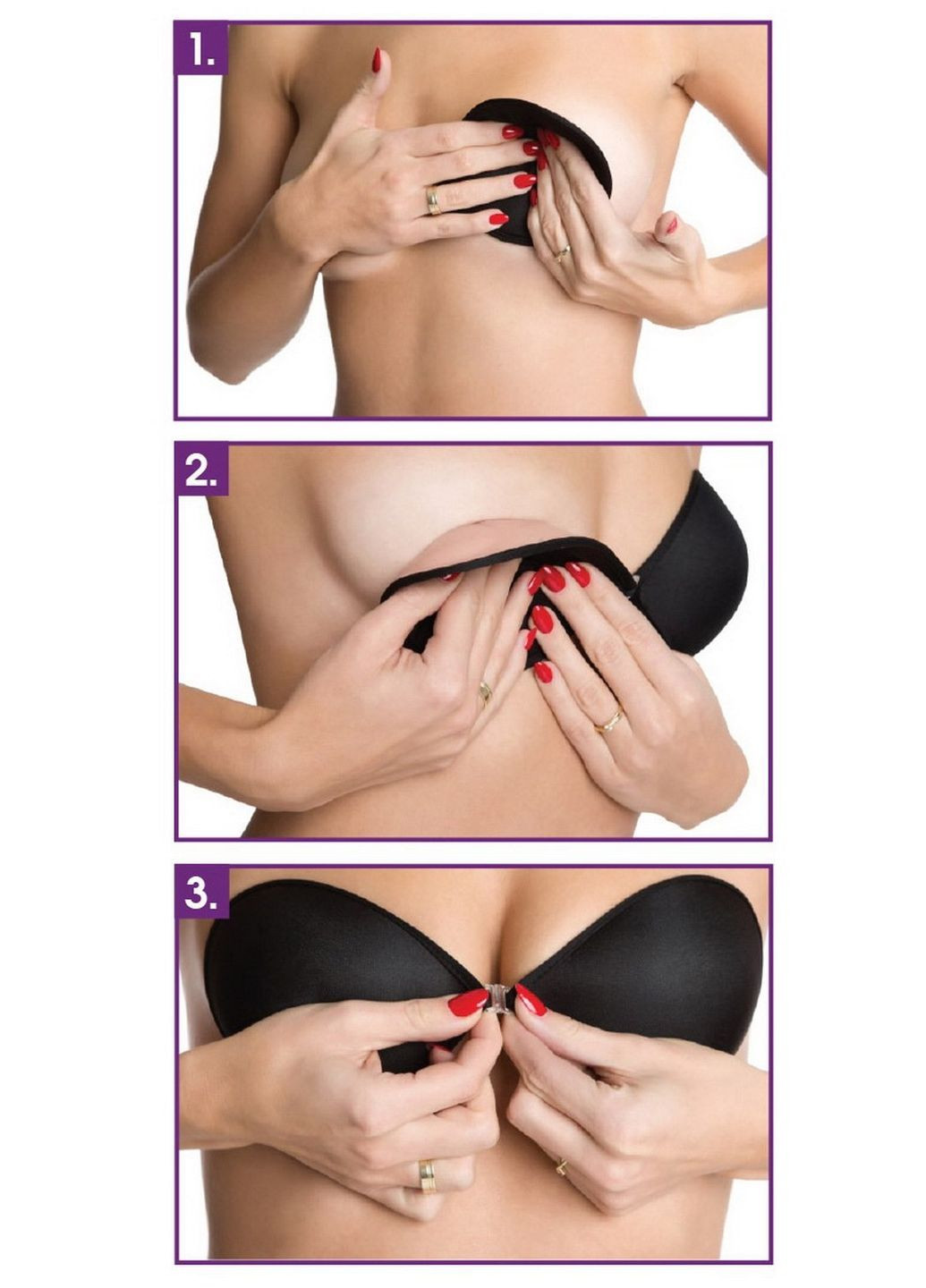 Бежевый бюстгальтер-невидимка тканевый на силиконе bs-02 Julimex микрофибра