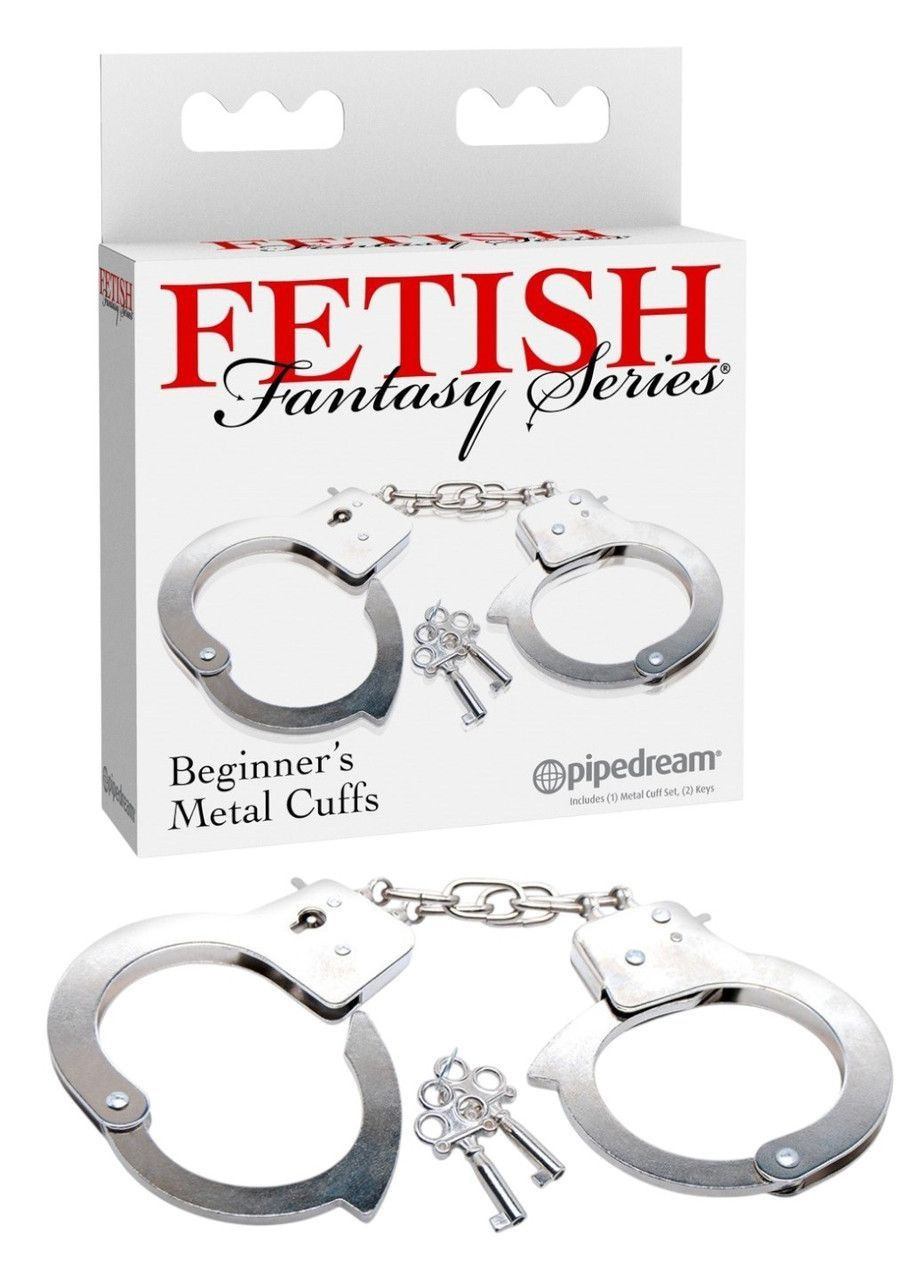 Наручники металеві безпечні FFS BDSM аксесуар для ігор Pipedream (366665710)