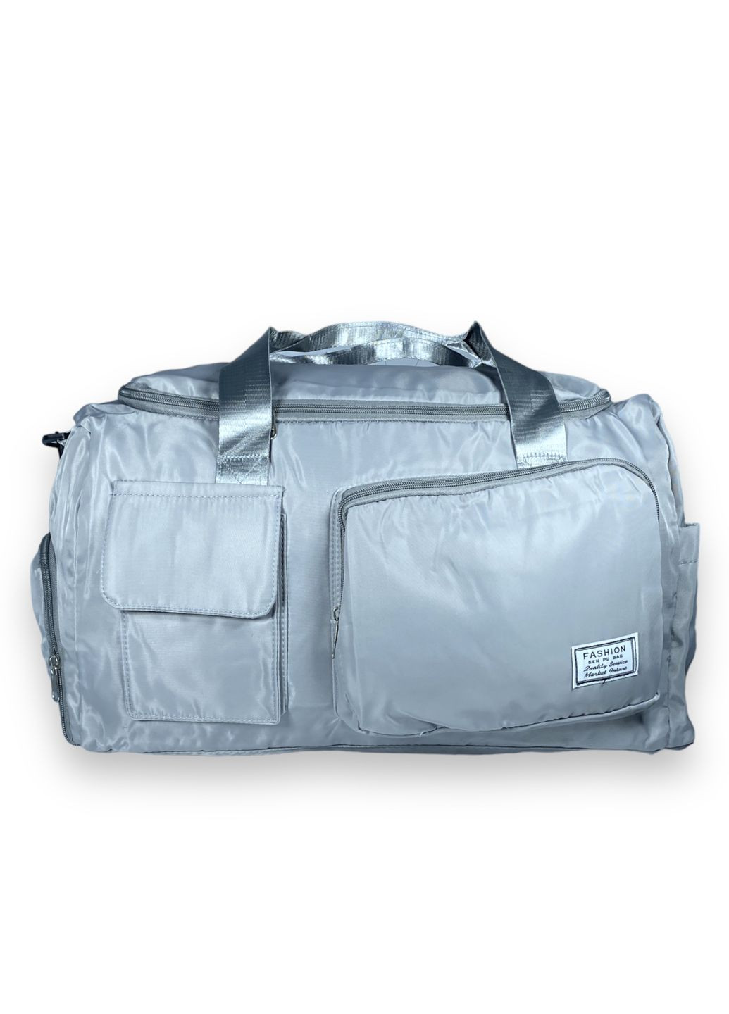 Спортивна сумка з кишенею для взуття одне відділення додаткові кишені розмір: 50*30*30 см сіра Fashion (266912081)